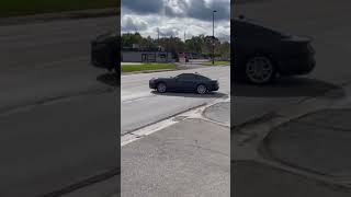 2024 Mustang GT pulling out of the car wash. Sound ON
