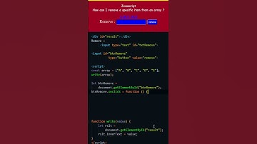 Javascript, how can I remove a specific item from an array using textbox and a button ?