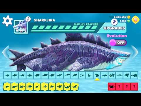 Hungry Shark Evolution - Sharkjira Max Level