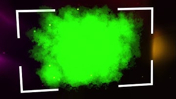 Fog Frame Transition Green Screen | Green Screen Photo transition