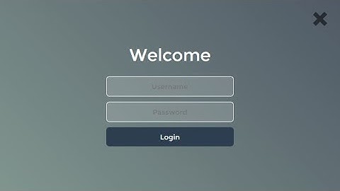 Sliding Login Form Using HTML CSS & JQuery