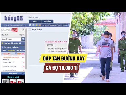 Video 200 cảnh sát đập tan siêu đường dây cá độ bóng đá... - youtube