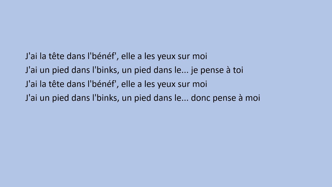 J pense A Toi J pense A Nous Deux Parole