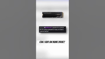Can I add an NVMe SSD after a build is done? #pcbuilding #pcsetup #pc