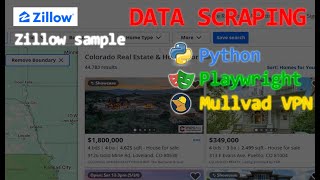 Web Scraping UpWork  Zillow playwright