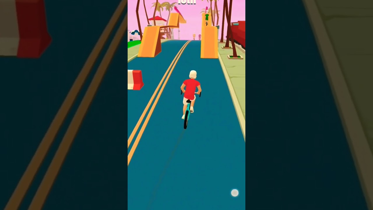 Bike rush on Miami Street. 