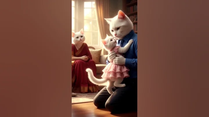 Video 11229521: cat kitten baby love, cute kitten family cat, funny kittens baby cats, white cat cute kittens