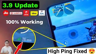 🔥 BGMI 3.9 High Ping Problem FIX 😍 | 20ms Ping in Jio, Airtel, Vi, BSNL | Lag Free Gameplay 2025 ✅