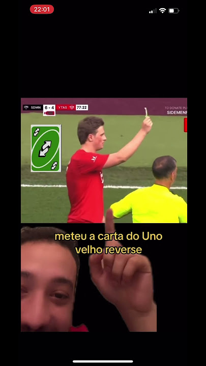 CARA SIMPLESMENTE METEU A CARTA DO UNO NO JOGO DE FUTEBOL HHAHAHHA