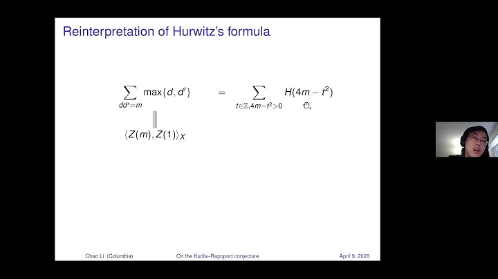 On the Kudla-Rapoport conjecture - Chao Li