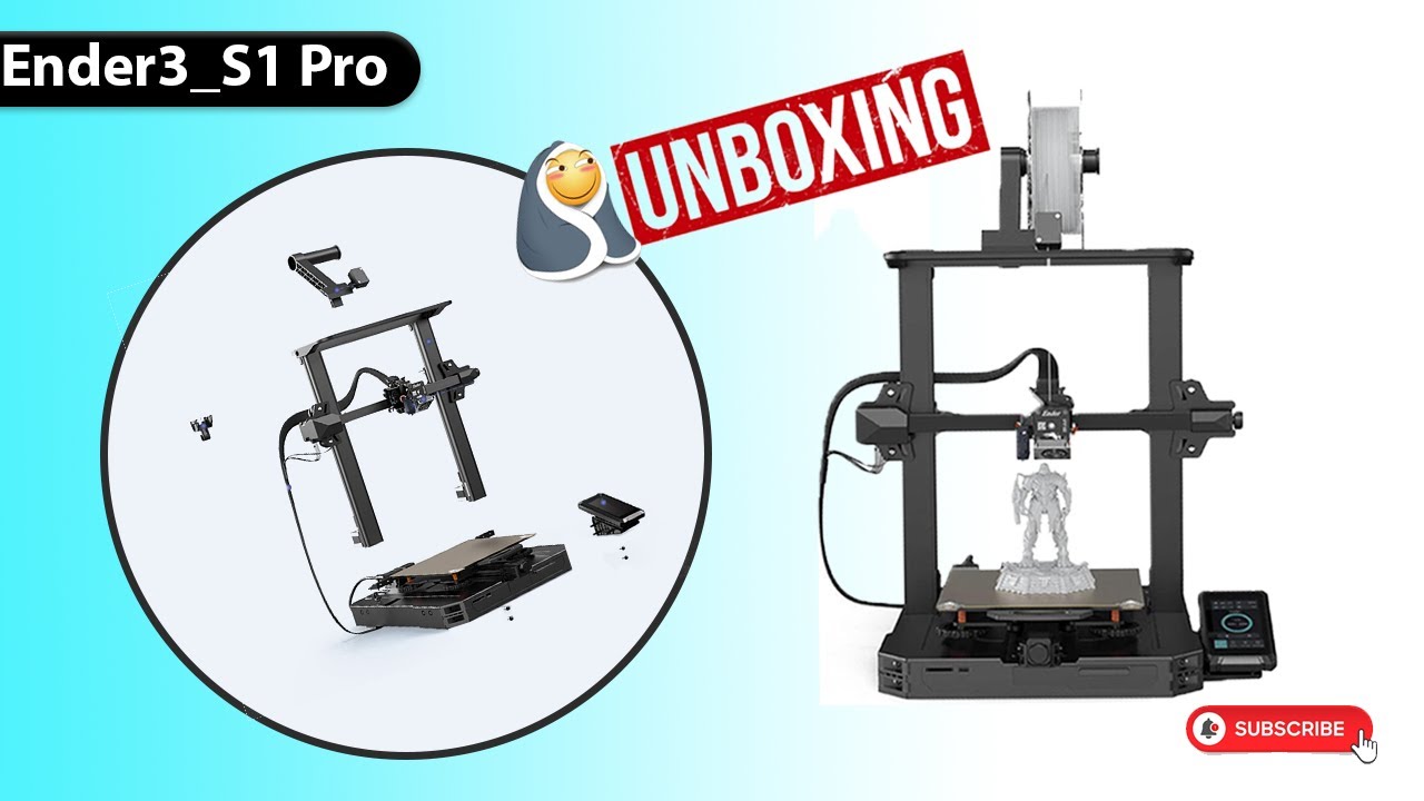 Creality Ender-3 S1 - 3D Printer - Unbox & Setup 