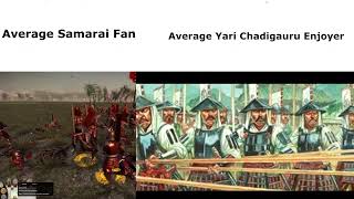 Average Samurai Fan vs Average Yari Ashigaru Enjoyer (Shogun 2)