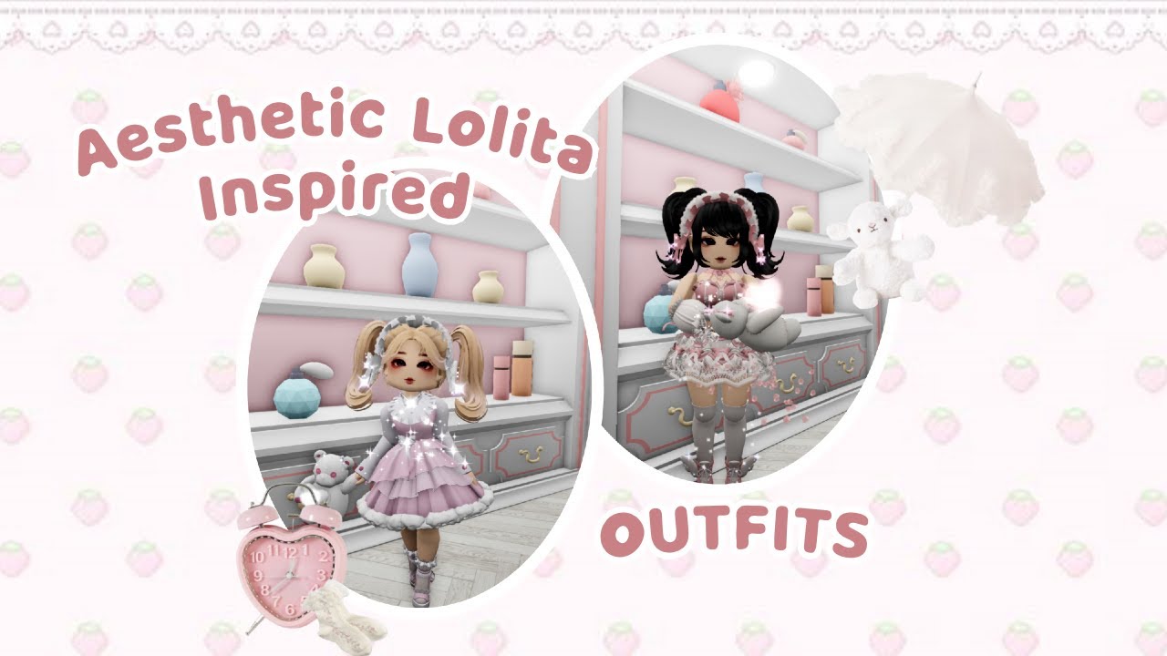 Aesthetic Lolita Inspired outfits ˖⁺ ☁⋆ ୭ ! Royale High Roblox ! - YouTube