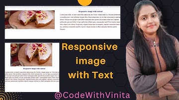 Using CSS Grid|Responsive image with text section|Grid layout|row & column|@CodeWithVinita