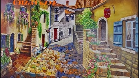 Trang trí nhà hàng bằng tranh tường tại Sóc Sơn - Hà Nội