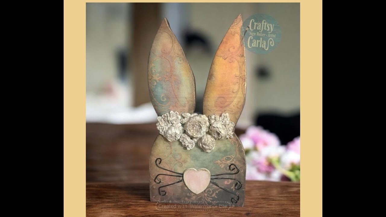 Crafting Tuesday!!! Let's use a wooden bunny cutout with a Rice Paper ...