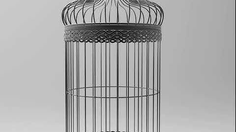 Bird Cage 3D Model by Wirecorp Studios