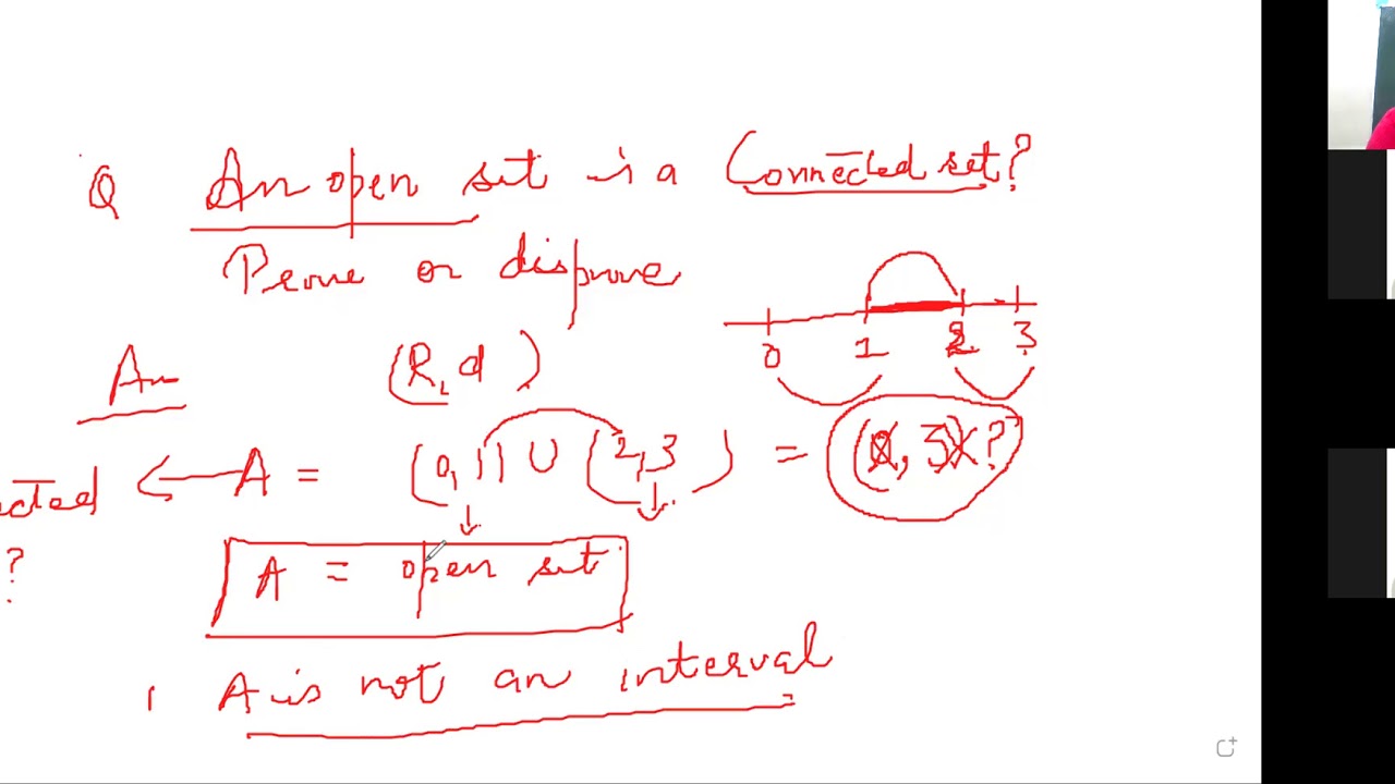Examples--connected set in Usual Metric Space - YouTube