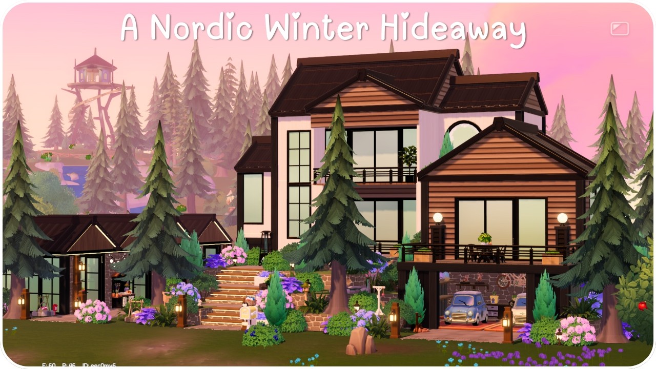A Nordic Winter Hideaway - 9 plots❄️ | Modern Scandinavian Cabin | Heartopia Build Tutorial