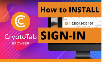 Download | Install | Sign-in CRYPTOTAB BROWSER | BitCoin mining