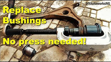Honda lower control arm bushing replacement using ball joint remover install kit: 2003 Accord