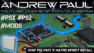 Sony PSX DVR #7: Matrix Infinity Modchip Install (Green Dot v1.93) #psx #ps2 #mods