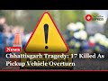 Tragic Accident in Chhattisgarh&#39;s Kawardha: 17 Dead as Pickup Vehicle Overturns | Chhattisgarh News