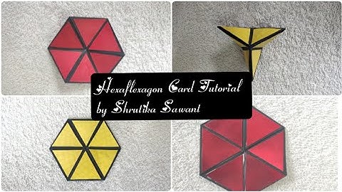 Hexaflexagon/Color Changing Hexagon Card Tutorial By Shrutika Sawant | Part of Explosion Box