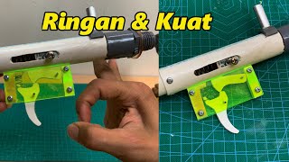 SIMPLE and EASY ! how to make pvc trigger best for homemade air slingshot dumping valve system