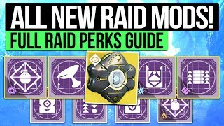 Destiny 2 | ALL NEW RAID MODS! - Full Raid Perk Guide, How to Use Them & New Exotic Ghost Shell!