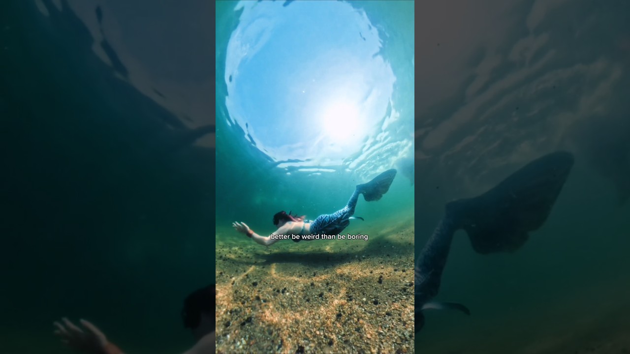 Better to be a Weird Mermaid #canada #mermaid #swim #underwater #ocean #summer