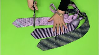 [DIY] Don't lock your outdated tie in your closet. | Take it out right now and copy it.