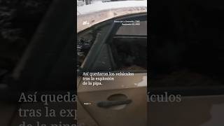 Así quedaron los vehículos tras explosión de pipa en Iztapalapa #nmas #shorts #pipa