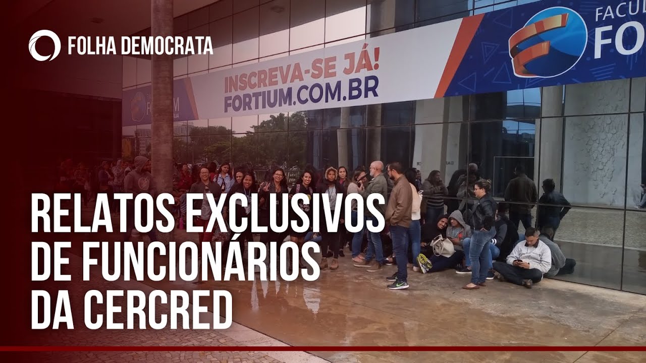 VEJA novo relatos EXCLUSIVOS de funcionários da CERCRED - YouTube