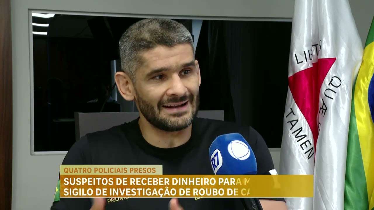 Quatro policiais civis são presos suspeitos de envolvimento em roubo de carga em MG