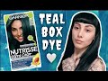 Dying my black hair TEAL! // Garnier 'Teal Forest' Review