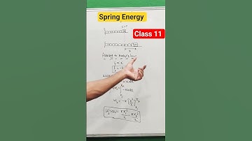 Potential Energy of a spring class 11|Spring Energy | Work , power and energy