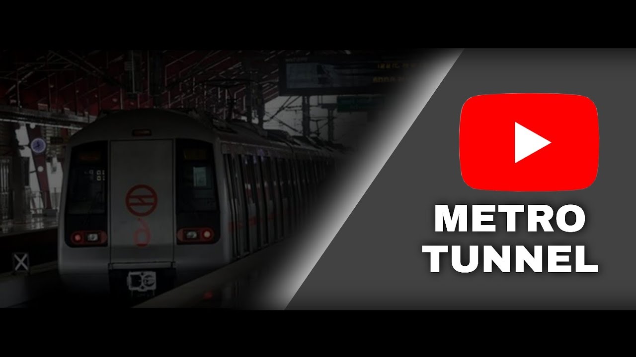 Delhi metro station tunnel YouTube