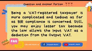 VAT or Non-VAT: What is more efficient