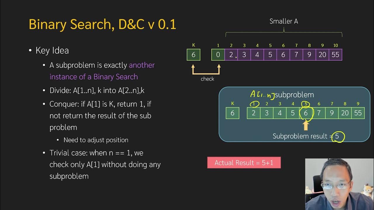Algorithm Design 4-2: Binary Search (Naive version) - YouTube