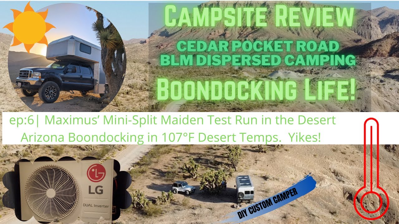 Boondocking Life | ep:6 | Campsite Review Cedar Pocket Road, Testing A/C, and save money on Fuel