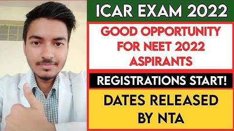 ICAR Application form 2022 🔥 | ICAR Exam 2022: Schedule Released | Complete details | ICAR Exam 2022