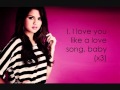 Love You Like A Love Song Baby Selena Gomez Lyrics