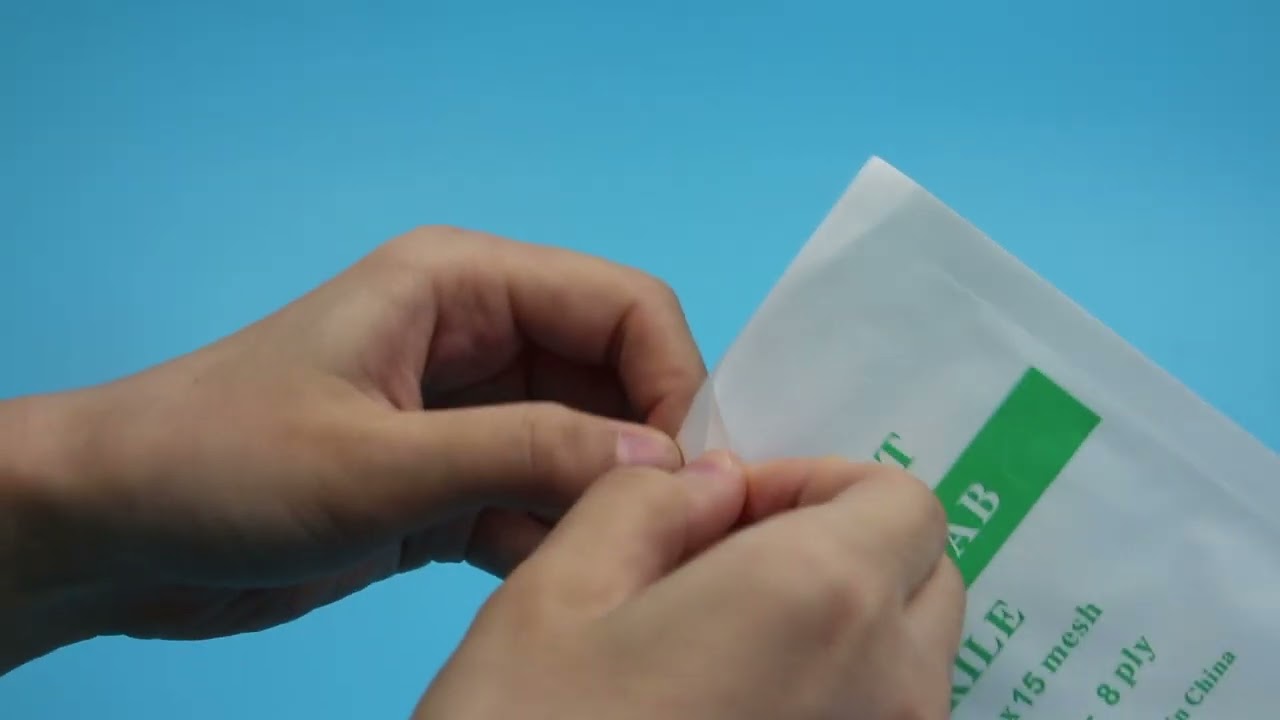 Factory Sales 100% cotton Highly Absorbent Soft sterile gauze swab 10cmx10cm gauze swab CE ISO