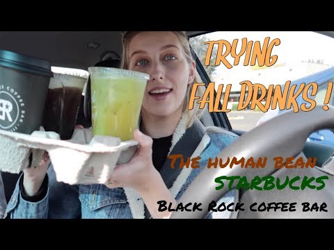 THE BEST FALL COFFEE DRINK ?? BLACK ROCK COFFEE BAR, THE HUMAN BEAN , & STARBUCKS