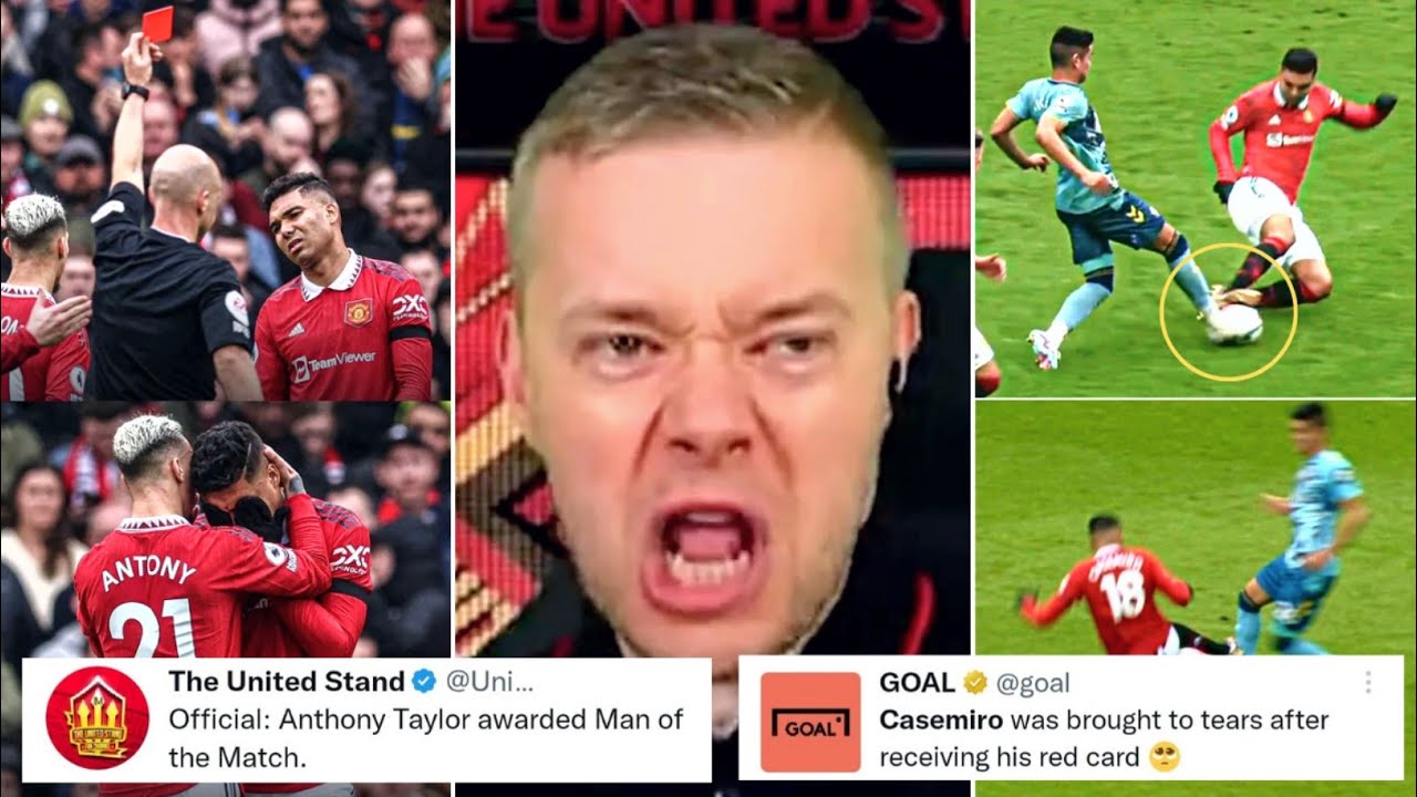 [Reactions] Casemiro Red Card vs Southampton | Penalty Controversy ...