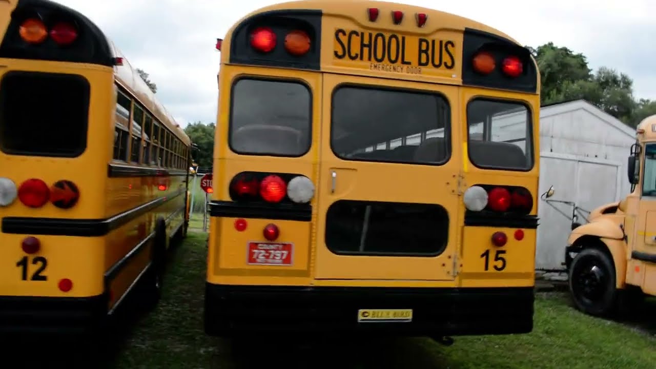 Bus 15 Showcase | 2003 Blue Bird 3800; DT466E/Allison MD3060 - YouTube