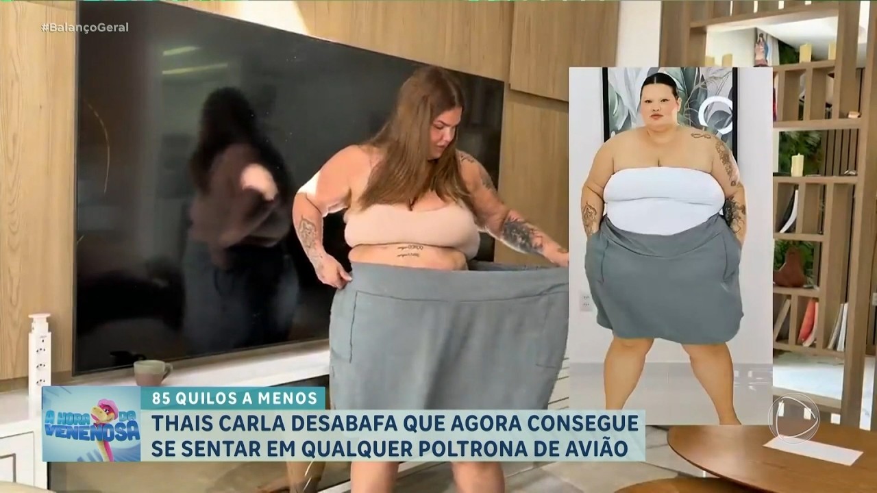 A HORA DA VENENOSA: Thais Carla desabafa e diz que consegue sentar em qualquer poltrona de avião