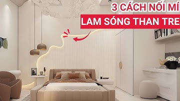 Bật mí 3 cách nối mí tấm ốp lam sóng than tre với tấm ốp dạng phẳng | Thi công tấm ốp tường đa năng