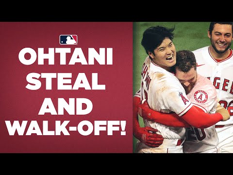 Shohei Ohtani gets the CLUTCH steal, Jared Walsh walks it off for Angels!